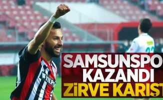 Samsunspor kazandı zirve  karıştı 