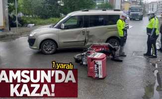 Samsun'da kaza: 1 yaralı