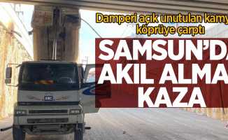 Samsun'da akıl almaz kaza