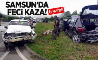 Samsun'da feci kaza: 6 yaralı