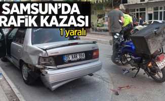 Samsun'da trafik kazası: 1 yaralı