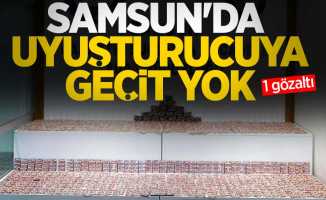 Samsun'da uyuşturucuya geçit yok: 1 gözaltı 