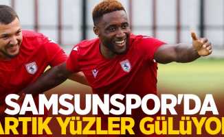 Samsunspor'da artık yüzler gülüyor 