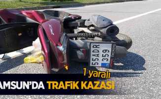 Samsun'da trafik kazası: 1 yaralı