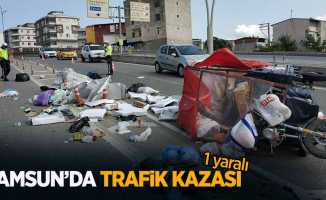 Samsun'da trafik kazası: 1 yaralı