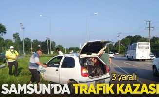 Samsun'da trafik kazası: 3 yaralı