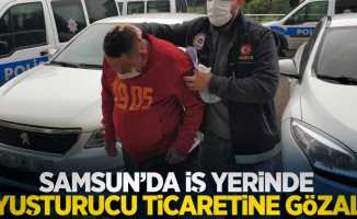 Samsun'da iş yerinde uyuşturucu ticaretine gözaltı