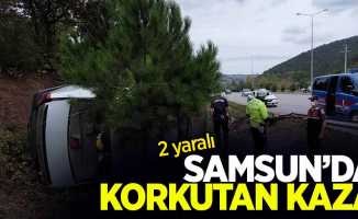 Samsun'da korkutan kaza: 2 yaralı