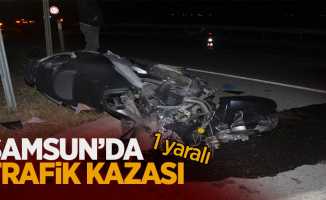 Samsun'da trafik kazası: 1 yaralı