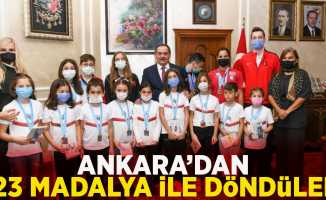 Ankara'dan 23 madalyayla döndüler