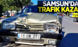 Samsun'da trafik kazası: 1 yaralı