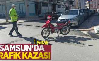 Samsun'da trafik kazası: 1 yaralı