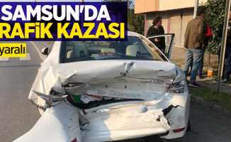 Samsun'da trafik kazası: 2 yaralı