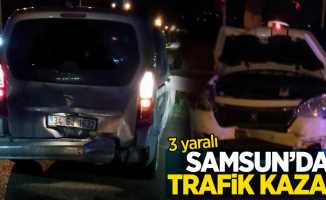 Samsun'da trafik kazası: 3 yaralı