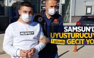 Samsun'da uyuşturucuya geçit yok: 1 gözaltı