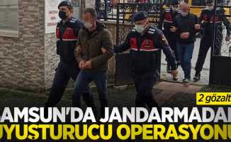 Samsun'da jandarmadan uyuşturucu operasyonu: 2 gözaltı