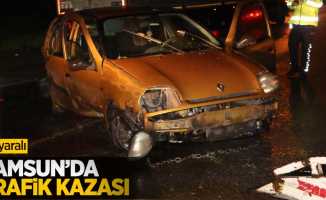 Samsun'da trafik kazası: 1 yaralı