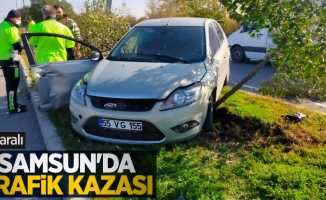 Samsun'da trafik kazası: 1 yaralı