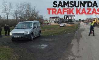 Samsun'da trafik kazası: 1 yaralı