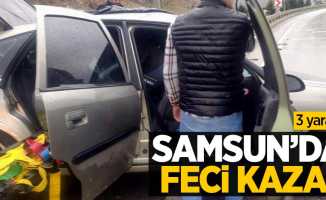 Samsun'da trafik kazası: 3 yaralı