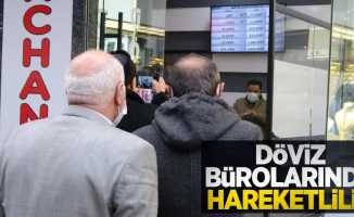 Döviz bürolarında hareketlilik