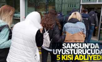 Samsun'da uyuşturucudan 5 kişi adliyede