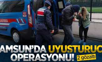 Samsun'da uyuşturucu operasyonu: 2 gözaltı