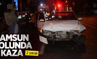 Samsun yolunda kaza: 2 yaralı