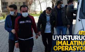 Uyuşturucu imalatına operasyon: 3 gözaltı