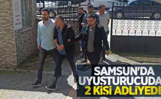 Samsun'da uyuşturucudan 2 kişi adliyede