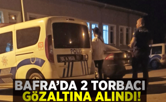 Bafra'da 2 Torbacıya Gözaltı!