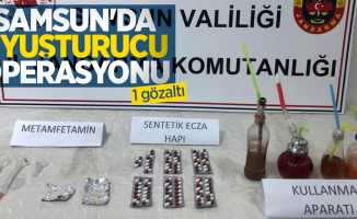 Samsun'da uyuşturucu operasyonu: 1 gözaltı