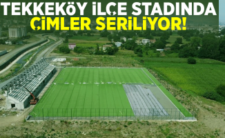 Tekkeköy Stadında Çimler Seriliyor!