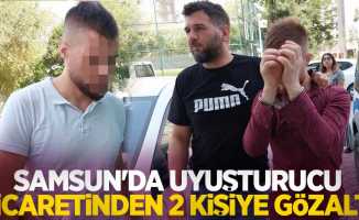 Samsun'da uyuşturucu ticaretinden 2 kişiye gözaltı