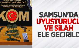 Samsun'da uyuşturucu ve silah ele geçirildi