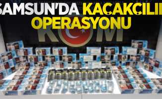 Samsun'da kaçakçılık operasyonu