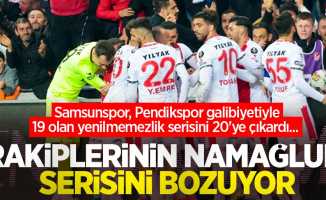 Samsunspor rakiplerinin namağlup serisini bozuyor 