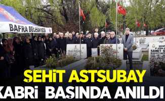 Şehit astsubay kabri başında anıldı   