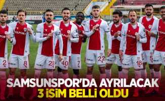 Samsunspor'da ayrılacak 3 isim belli oldu...