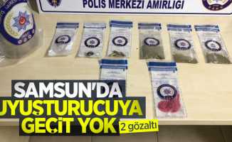 Samsun'da uyuşturucuya geçit yok: 2 gözaltı