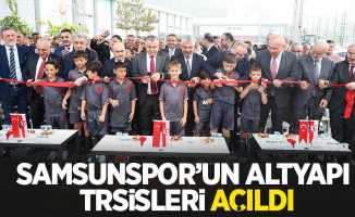 Samsunspor’un altyapı tesisleri açıldı.