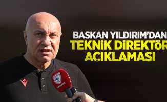 Başkan Yıldırım'dan teknik direktör açıklaması