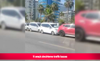 11 araçlı zincirleme trafik kazası