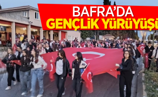 Bafra'da gençlik yürüyüşü