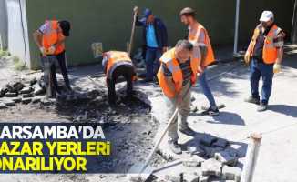 Çarşamba'da pazar yerleri onarılıyor