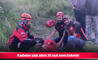 Kaybolan yaşlı adam 20 saat sonra bulundu