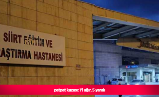 patpat kazası: 1’i ağır, 5 yaralı