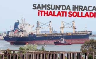 Samsun'da ihracat, ithalatı solladı