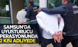 Samsun'da uyuşturucu operasyonunda 2 kişi adliyede