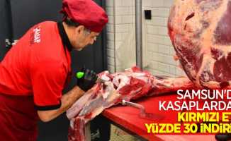 Samsun’daki kasaplardan kırmızı ete yüzde 30 indirim